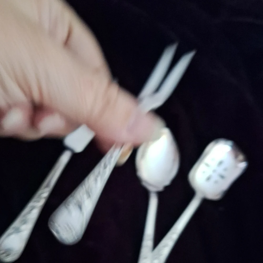 Vintage SElegant Silver Cutlery Set